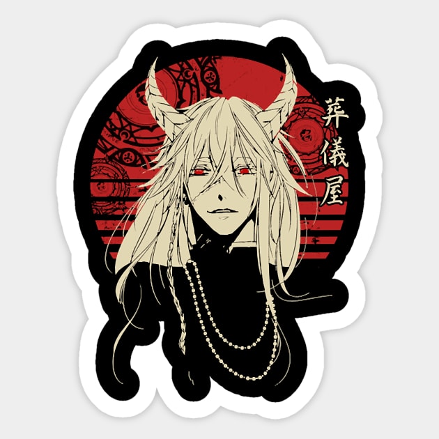 Undertaker Black butler For Men Womens Kids Sticker by KimberleeScomapu